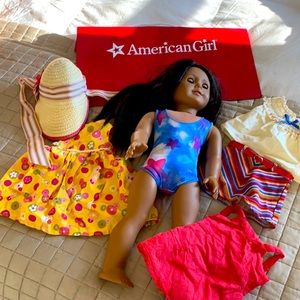 American girl doll and set of clothes